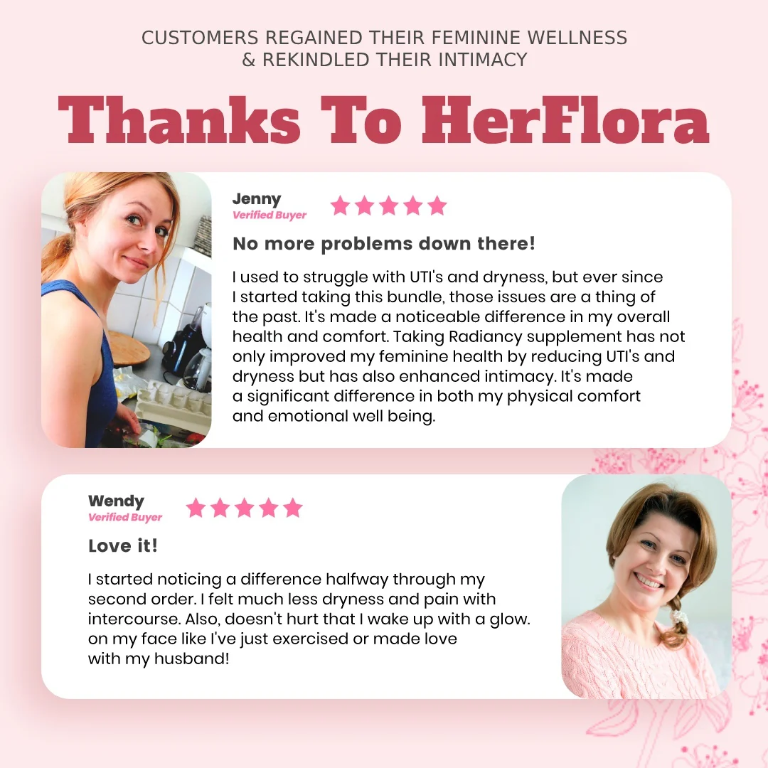 HerFlora Intimate Bundle | Vaginal Probiotic & Prebiotic | Radiancy & Previtalize - Image 3